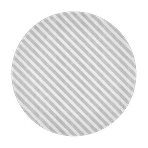 Grey Striped Cutting Board