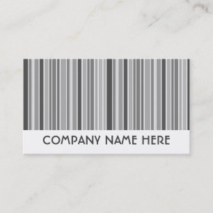 grey stripes business card