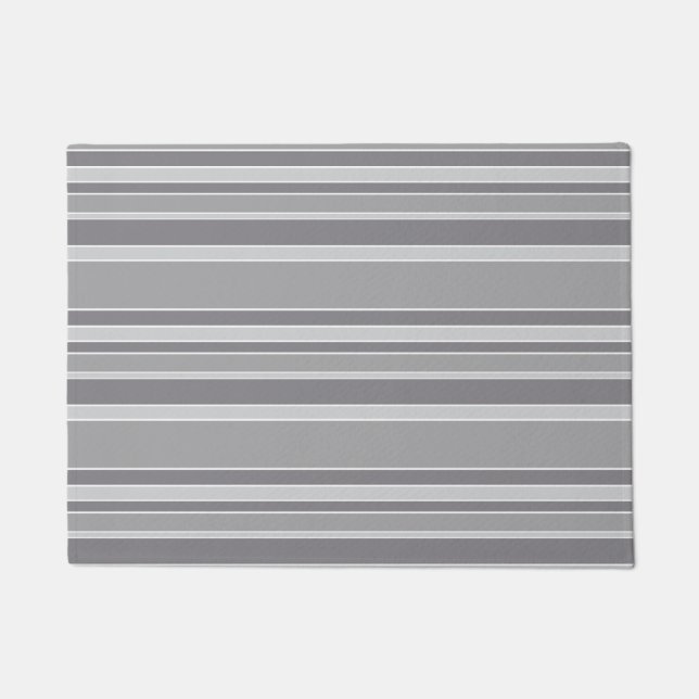 Grey stripes doormat (Front)