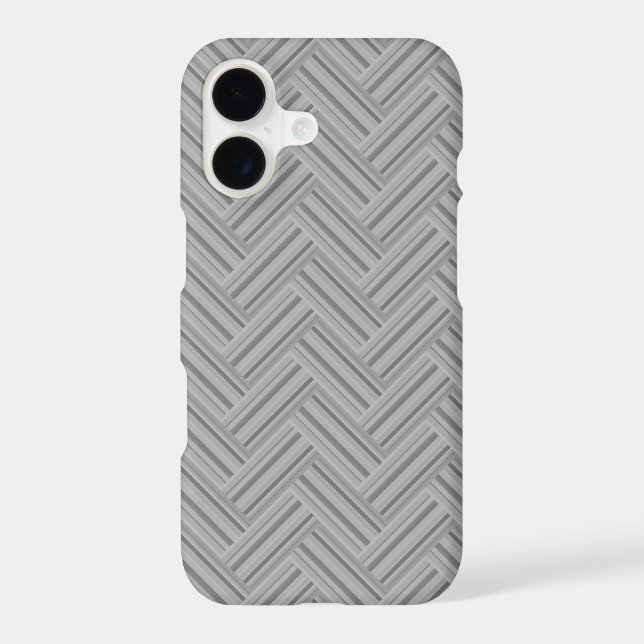 Grey stripes double weave pattern (Back)