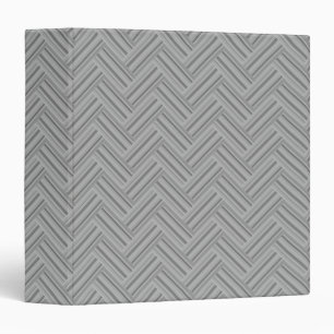 Grey stripes double weave pattern binder