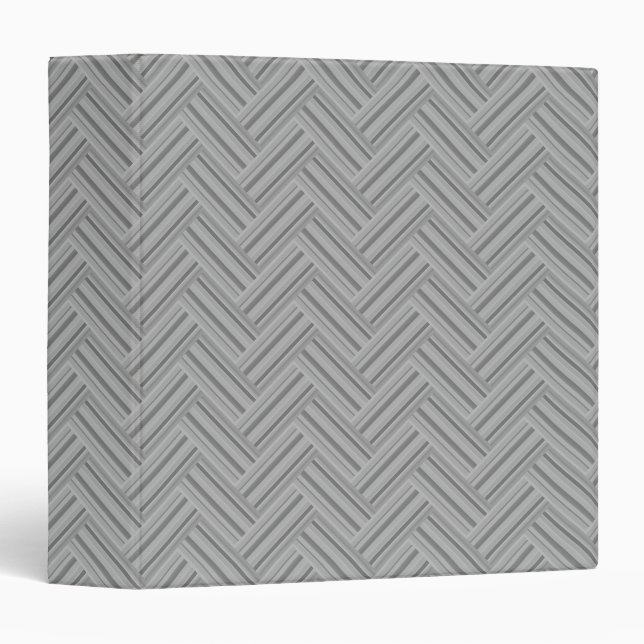 Grey stripes double weave pattern binder (Front/Spine)