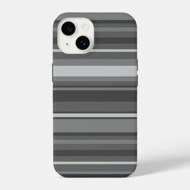 Grey stripes iPhone case (Back)