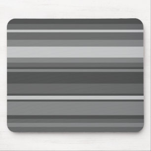 Grey stripes mouse pad