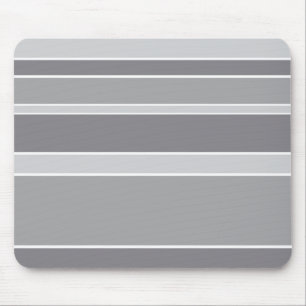 Grey stripes mouse pad