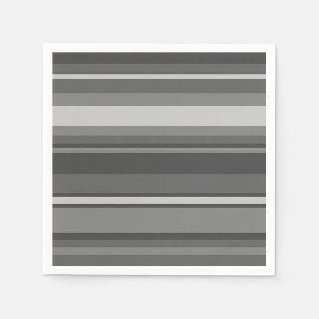 Grey stripes napkin (Front)