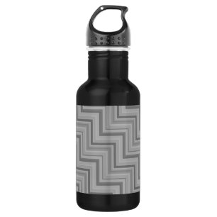 Grey stripes stairs pattern 532 ml water bottle