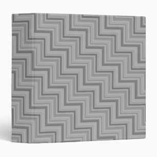 Grey stripes stairs pattern binder