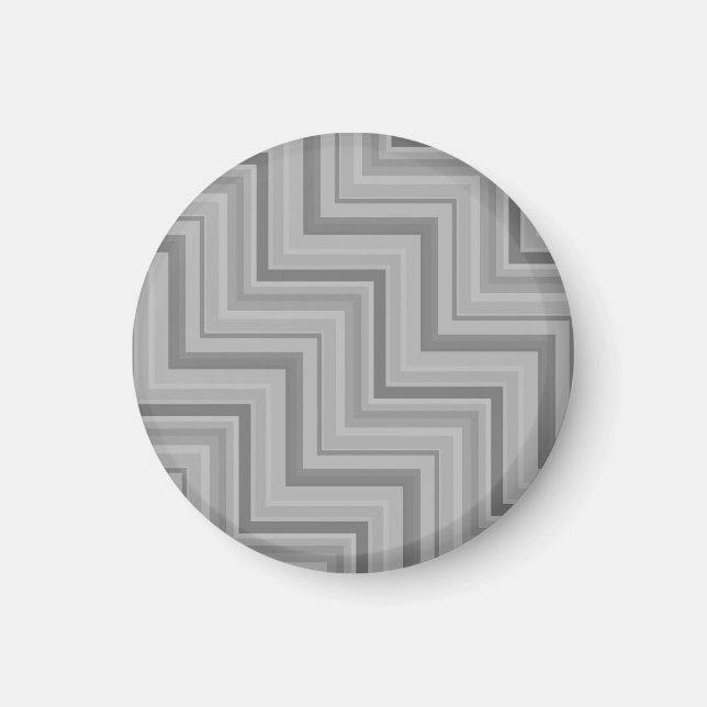 Grey stripes stairs pattern magnet (Front)
