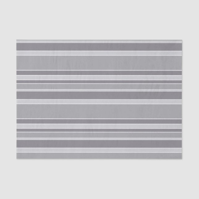 Grey stripes tissue paper (Front)
