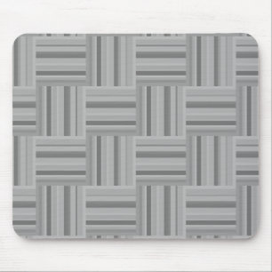 Grey stripes weave pattern mouse pad