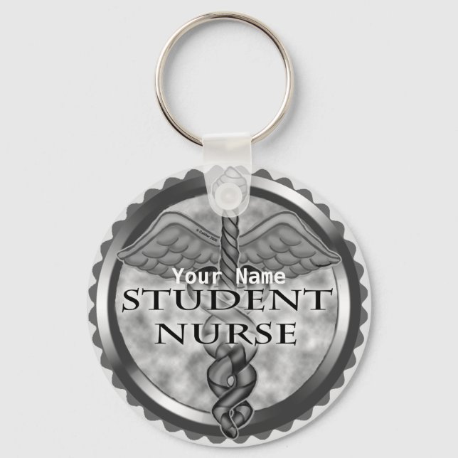 Grey Student Nurse Keychain (Front)