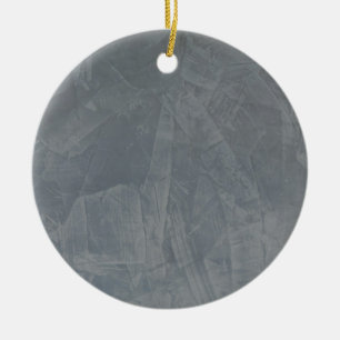 Grey Suede Ceramic Ornament