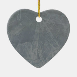 Grey Suede Ceramic Ornament