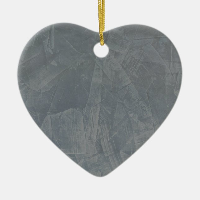 Grey Suede Ceramic Ornament (Front)