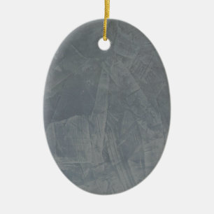 Grey Suede Ceramic Ornament