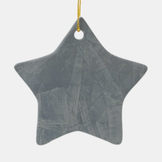 Grey Suede Ceramic Ornament (Front)