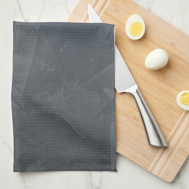 Grey Suede Kitchen Towel (Quarter Fold)