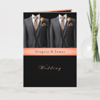 Grey Suits Peach Roses & Floral Tie