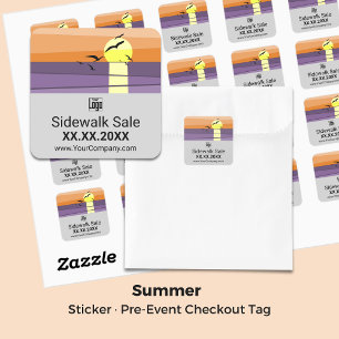 Grey Sunset Stylized · Summer Sale Label