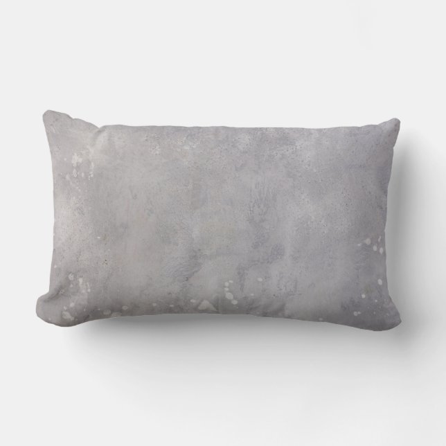 Grey surface lumbar pillow (Front)