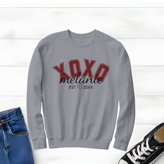 Grey Sweatshirt with University and Script Type (Creator Uploaded)