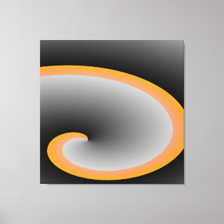 Grey Swirl modernart Canvas Print