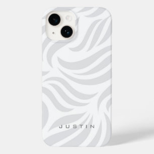 Grey Swirl Pattern Case-Mate iPhone 14 Case