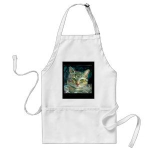 Grey Tabby Cat Apron