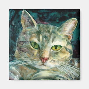 Grey Tabby Magnet
