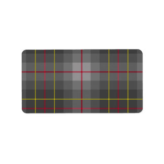Grey Tartan Labels