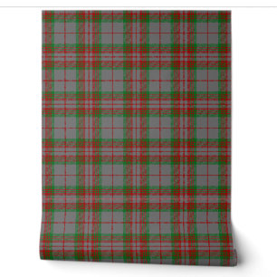 Grey Tartan Plaid Scottish Clan Wallpaper