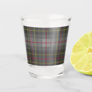 Grey Tartan Shot Glass