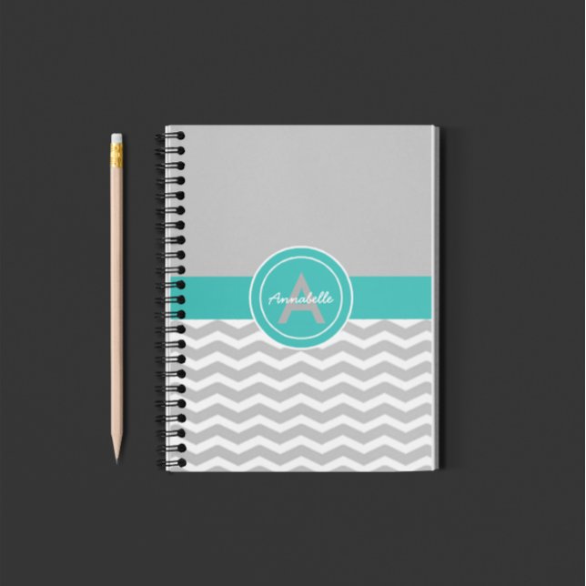 Grey Teal Chevron Planner (Creator Uploaded)
