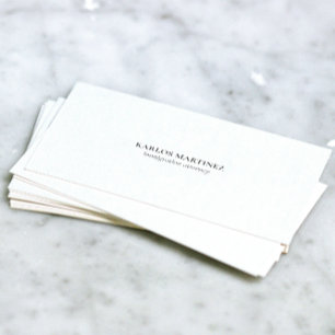 Grey Text On White Immigration Attorney  Business Card
