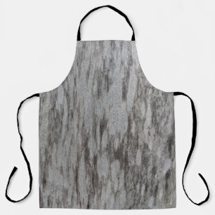 Grey textile apron