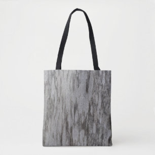 Grey textile tote bag
