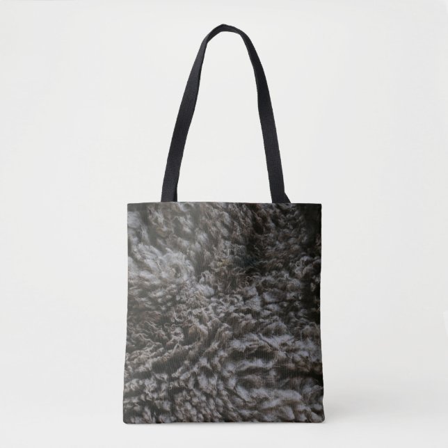 Grey textile tote bag (Front)