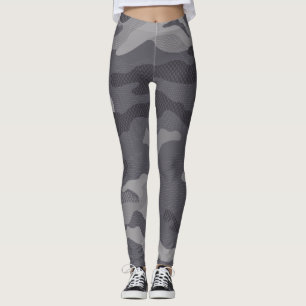 Grey Texture Camouflage. Camo your Leggings
