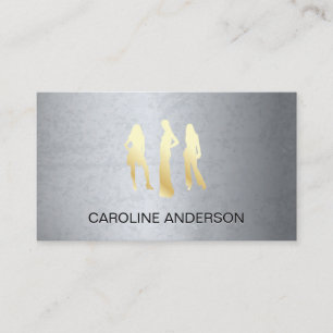 Grey Texture   Models Business Card