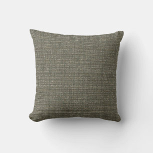 Grey Textured Industrial Style  Throw Pillow