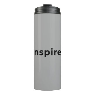 Grey thermal tumbler
