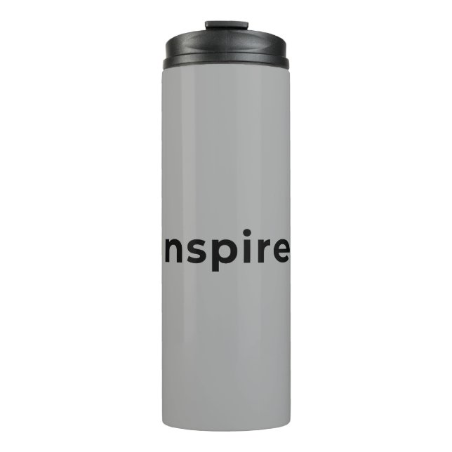 Grey thermal tumbler  (Front)