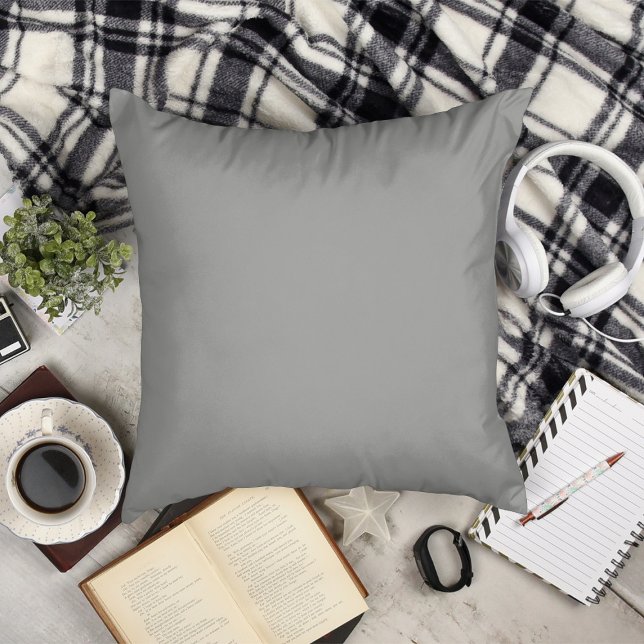 Grey Throw Pillow (Gray Throw Pillow)