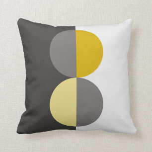 Grey throw pillow