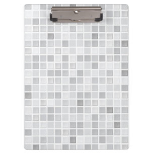 Grey Tiles Pattern Clipboard