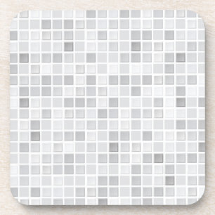 Grey Tiles Pattern Coaster