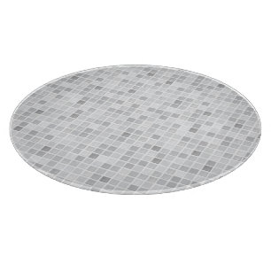 Grey Tiles Pattern Cutting Board