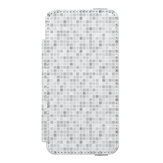 Grey Tiles Pattern Incipio iPhone Wallet Case (Folio Front)