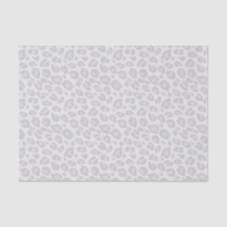 Grey Tonal Leopard Print Tissue Paper